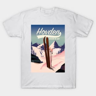 Hovden Norway ski poster. T-Shirt